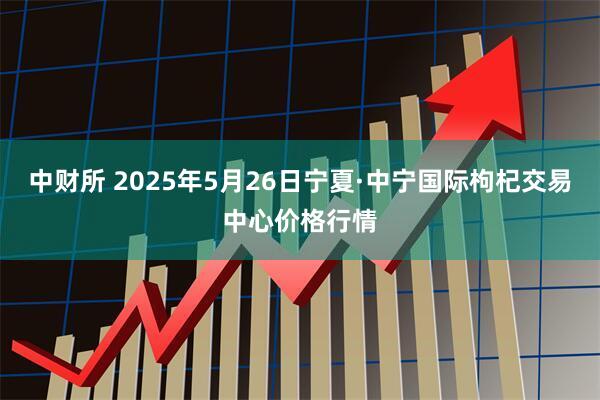 中财所 2025年5月26日宁夏·中宁国际枸杞交易中心价格行情