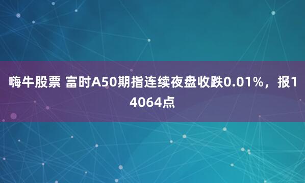 嗨牛股票 富时A50期指连续夜盘收跌0.01%，报14064点