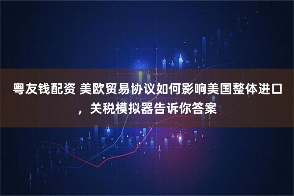 粤友钱配资 美欧贸易协议如何影响美国整体进口，关税模拟器告诉你答案